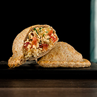 Pollo con masa integral